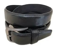 Black leather belt